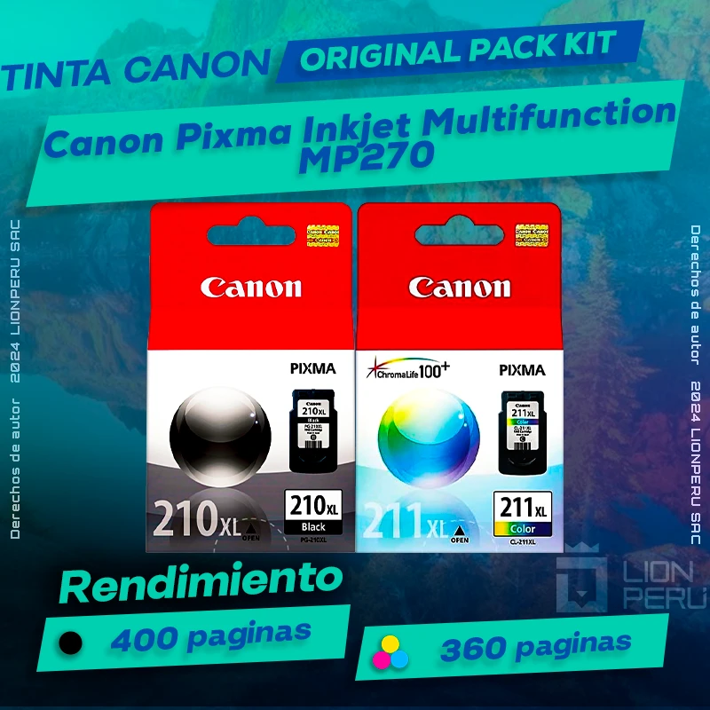 Tinta Canon MP270 Pixma Inkjet Multifunction Original