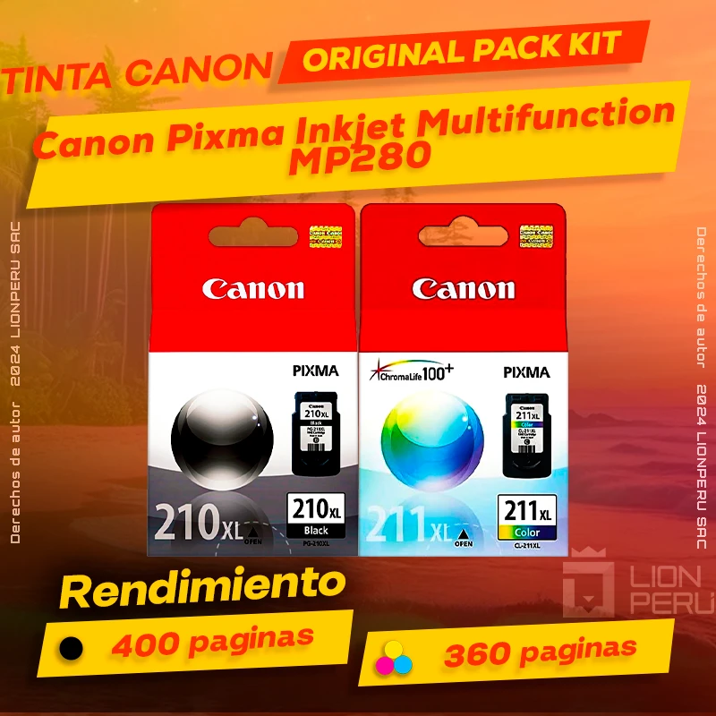 Tinta Canon MP280 Pixma Inkjet Multifunction Original