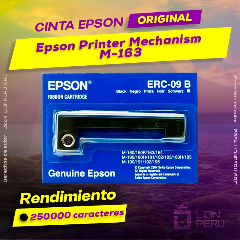 Cinta Epson M-163 Printer Mechanism Cartucho Original