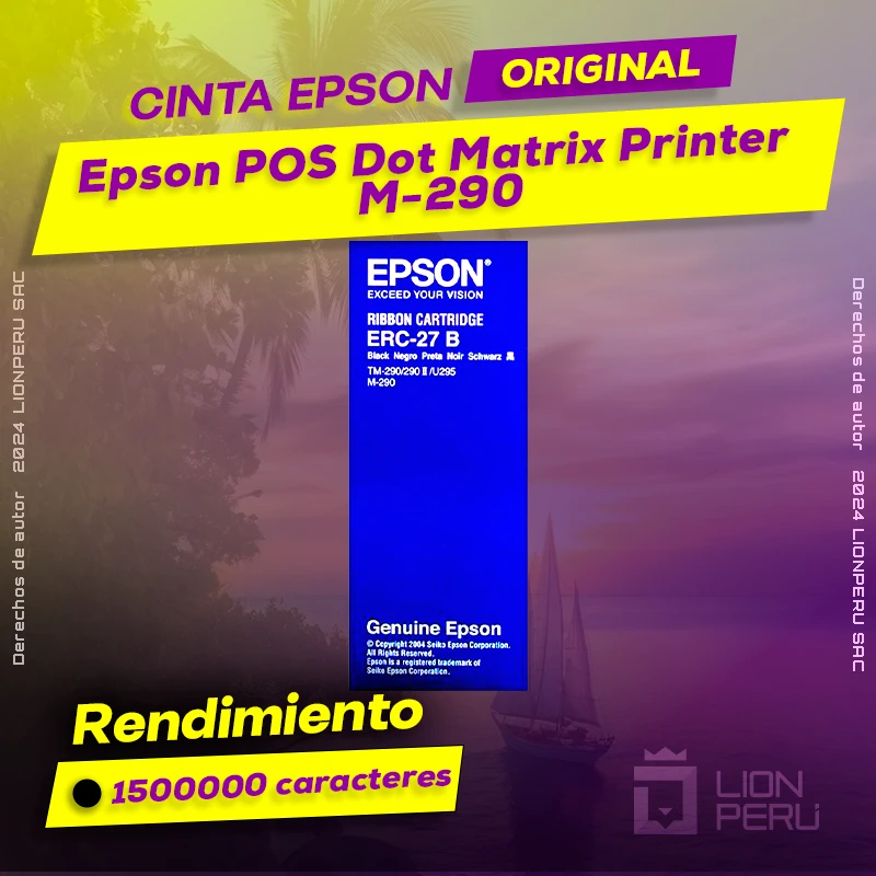 Cinta Epson M-290 POS Dot Matrix Printer Cartucho Original