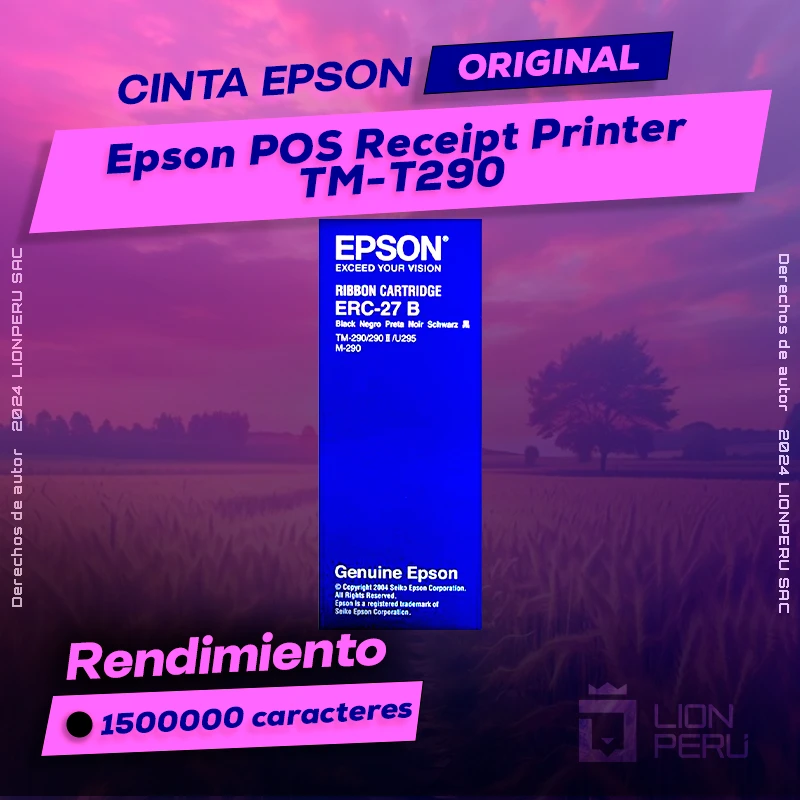 Cinta Epson TM-T290 POS Receipt Printer Cartucho Original