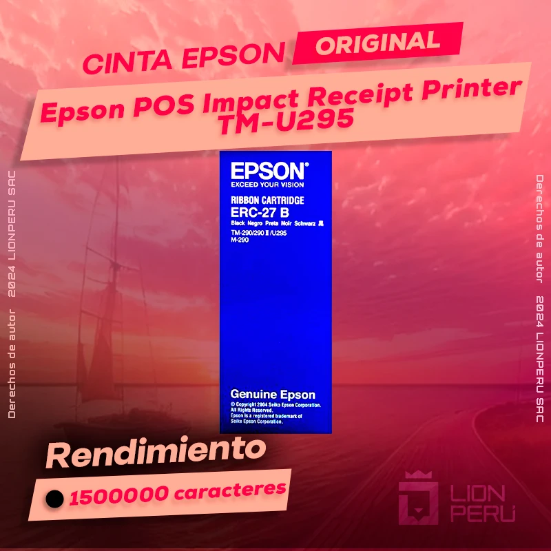 Cinta Epson TM-U295 POS Impact Receipt Printer Original