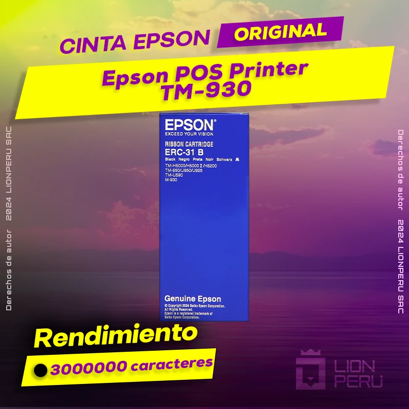Cinta Epson TM-930 Printer POS Cartucho Original