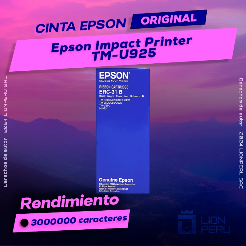 Cinta Epson TM-U925 Impact Printer Cartucho Original