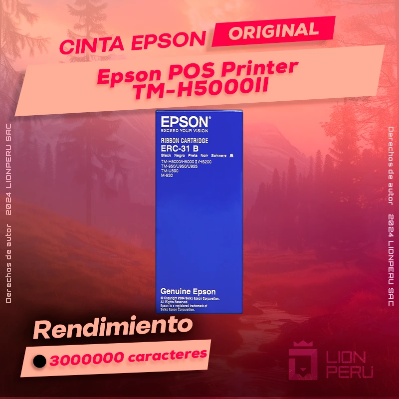Cinta Epson TM-H5000II POS Printer Cartucho Original