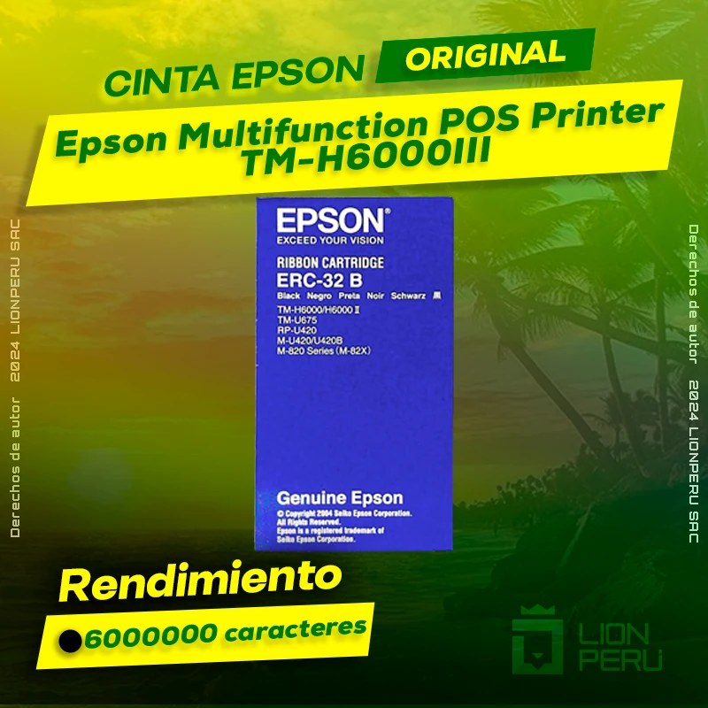 Cinta Epson TM-H6000III Multifunction POS Printer Original