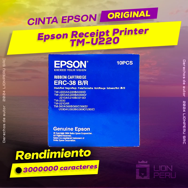 Cinta Epson TM-U220 Receipt Printer Cartucho Original