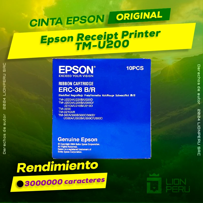 Cinta Epson TM-U200 Receipt Printer Cartucho Original