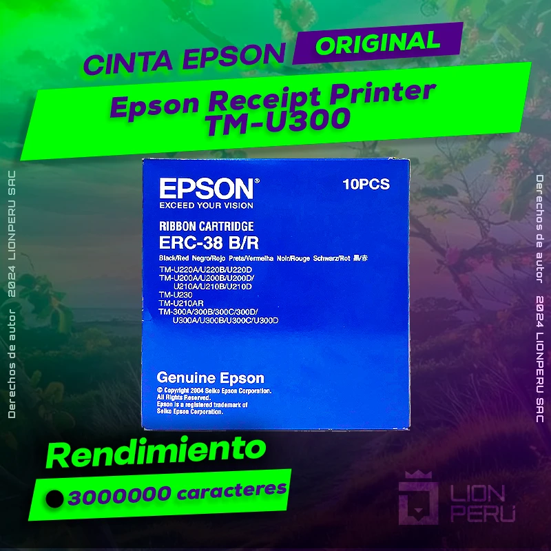 Cinta Epson TM-U300 Receipt Printer Cartucho Original