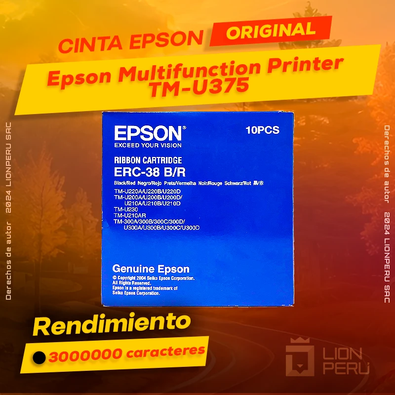 Cinta Epson TM-U375 Multifunction Printer Cartucho Original
