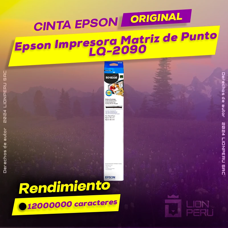 Cinta Epson LQ-2090 Impresora Matriz de Punto Original