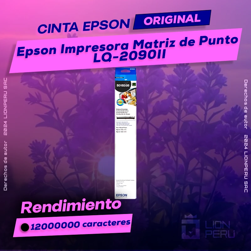 Cinta Epson LQ-2090II Impresora Matriz de Punto Original