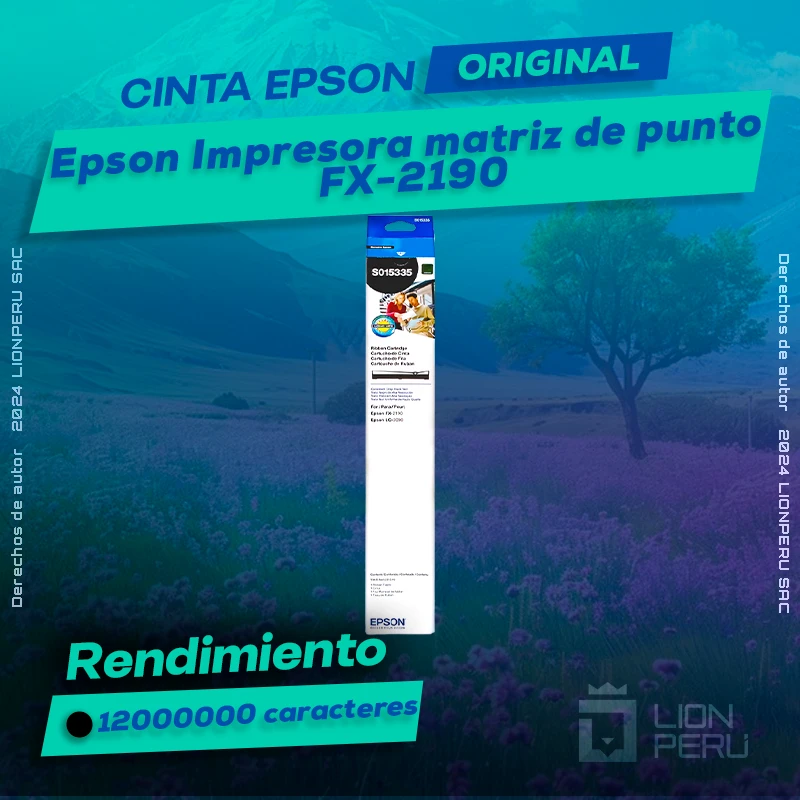 Cinta Epson FX-2190 Impresora Matriz de Punto Original