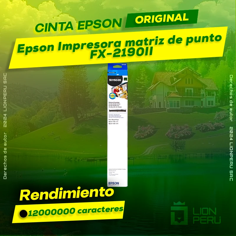 Cinta Epson FX-2190II Impresora Matriz de Punto Original