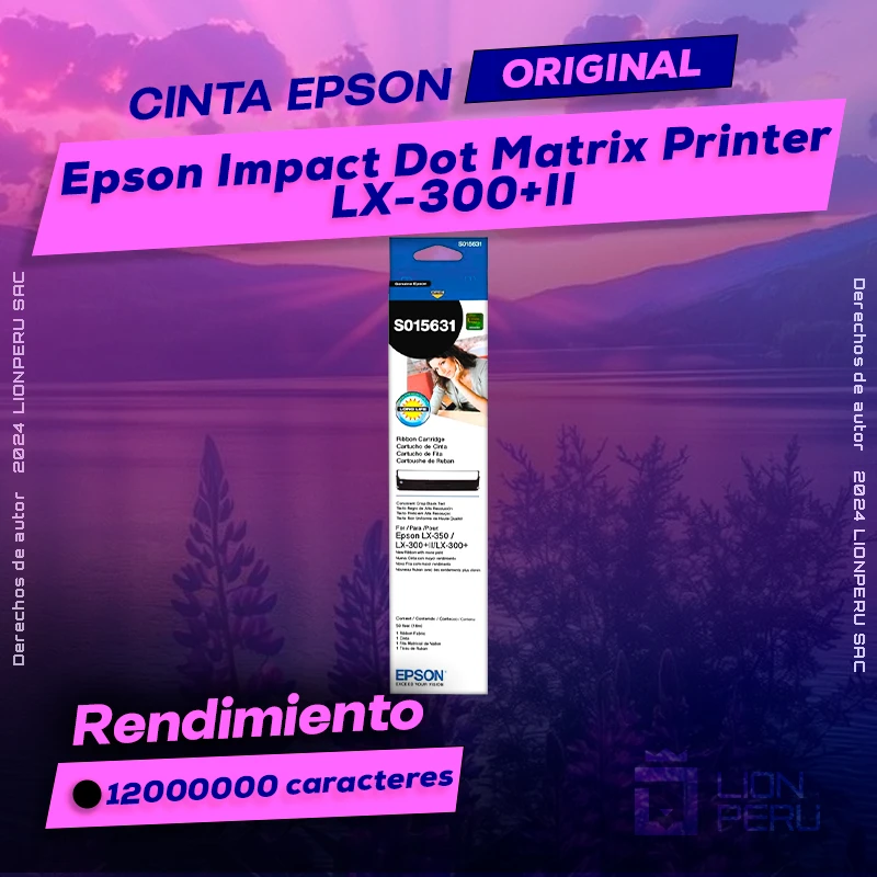 Cinta Epson LX-300+II Impact Dot Matrix Printer Original