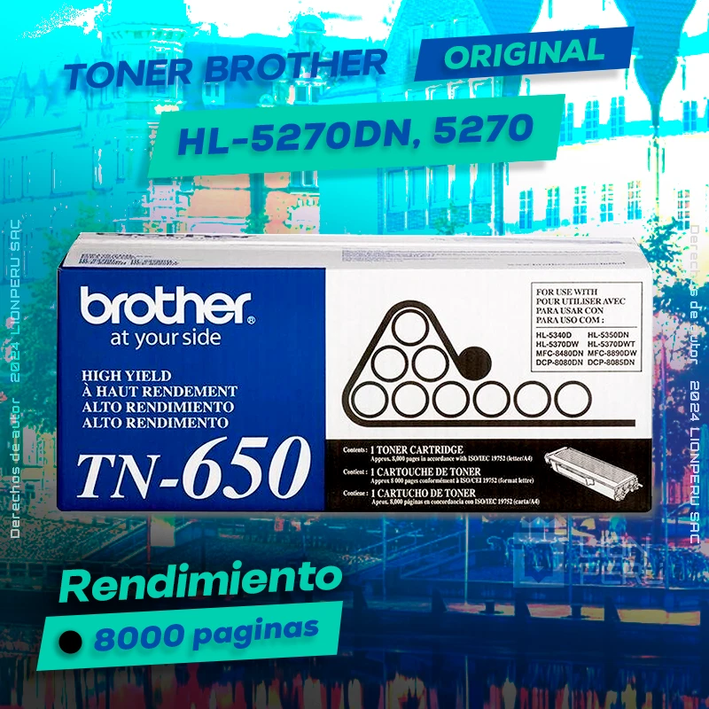 Toner Brother HL-5270DN, 5270 Cartucho Original negro, ofrece un rendimiento de Calidad a un super Precio, ingresa y consigue el tuyo… ¡¡YA!!
