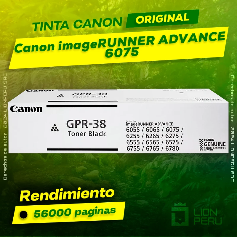 Toner Canon 6075 imageRUNNER ADVANCE Cartucho Original