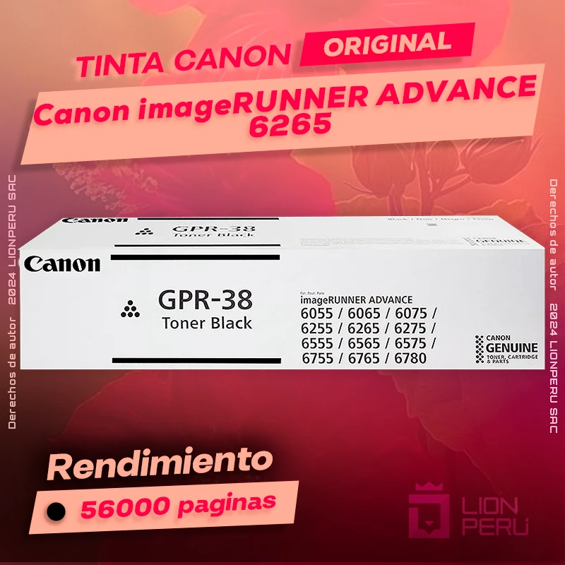 Toner Canon 6265 imageRUNNER ADVANCE Cartucho Original