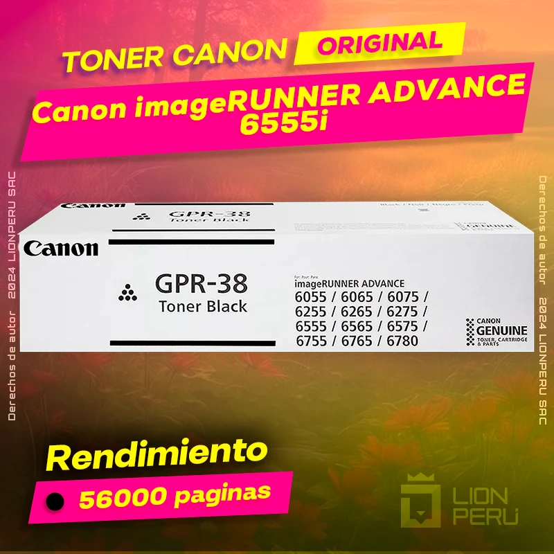 Toner Canon 6555i imageRUNNER ADVANCE Cartucho Original