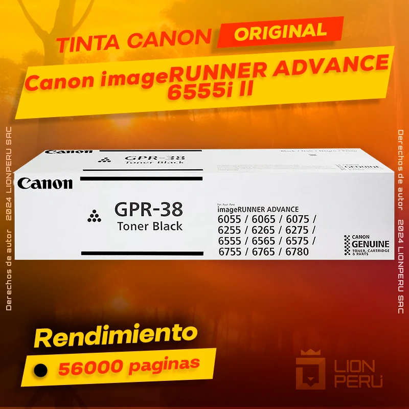 Toner Canon 6555i II imageRUNNER ADVANCE Cartucho Original
