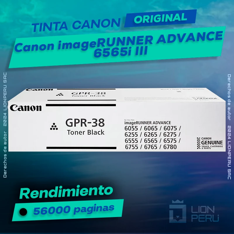 Toner Canon 6565i III imageRUNNER ADVANCE Cartucho Original