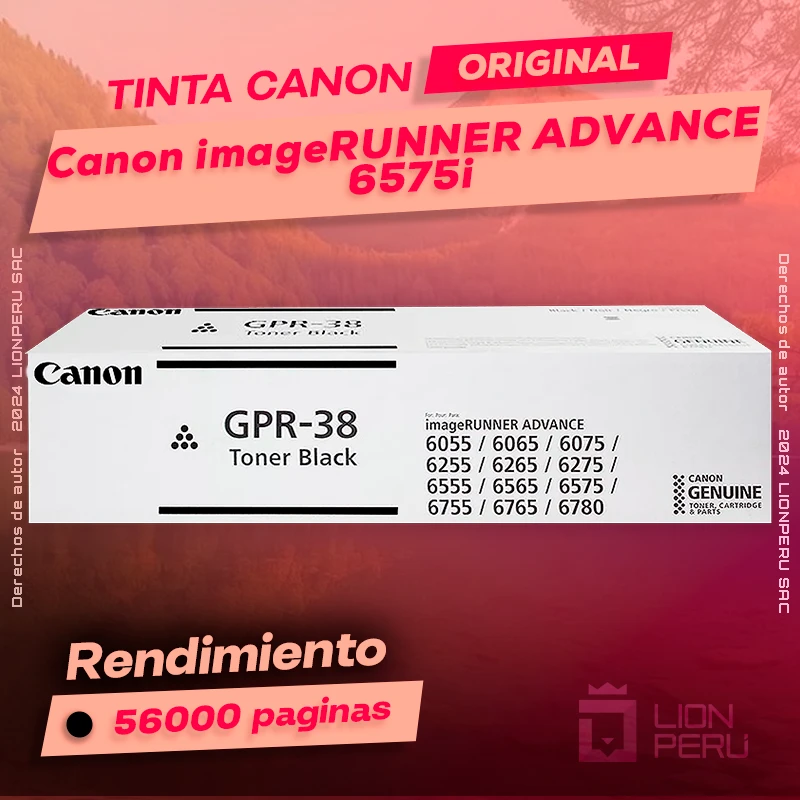 Toner Canon 6575i imageRUNNER ADVANCE Cartucho Original