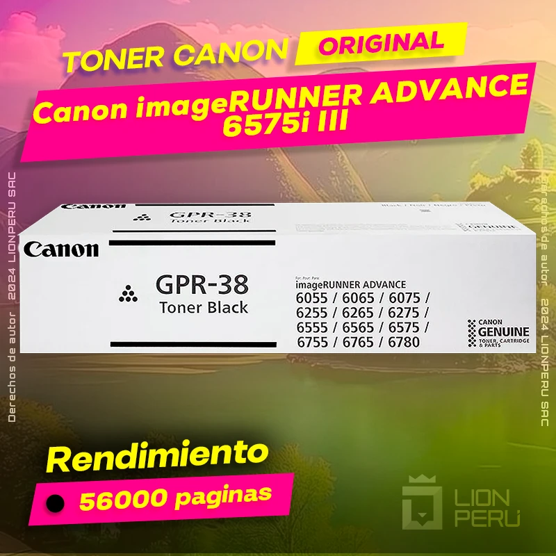 Toner Canon 6575i III imageRUNNER ADVANCE Cartucho Original