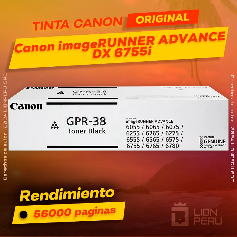 Toner Canon DX 6755i imageRUNNER ADVANCE Cartucho Original