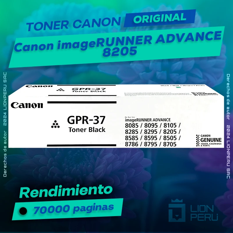 Toner Canon 8205 imageRUNNER ADVANCE Cartucho Original