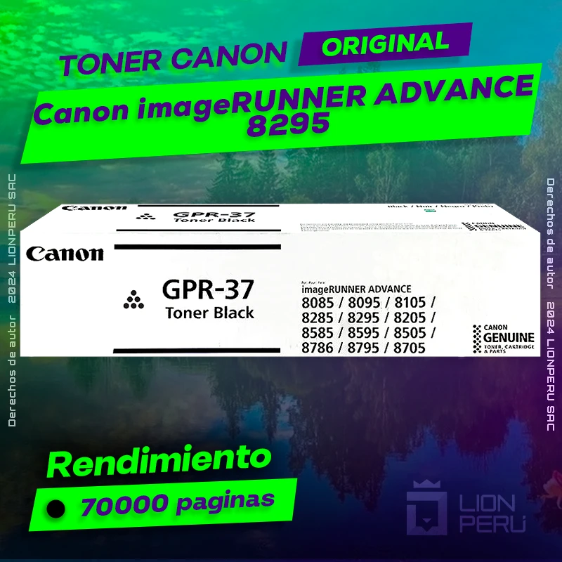 Toner Canon 8295 imageRUNNER ADVANCE Cartucho Original