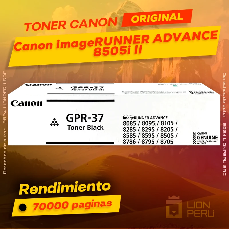 Toner Canon 8505i II imageRUNNER ADVANCE Cartucho Original