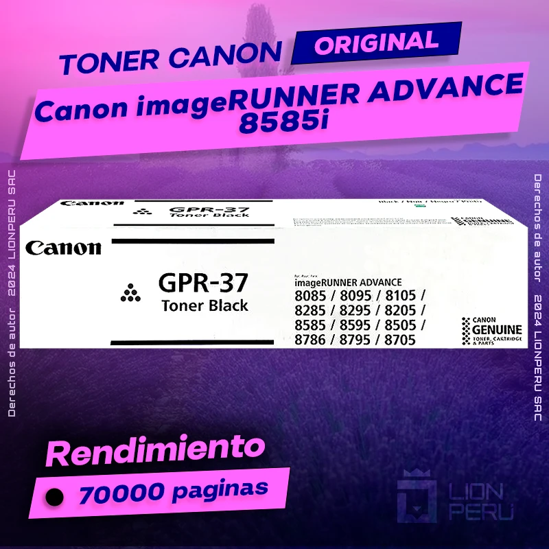 Toner Canon 8585i imageRUNNER ADVANCE Cartucho Original
