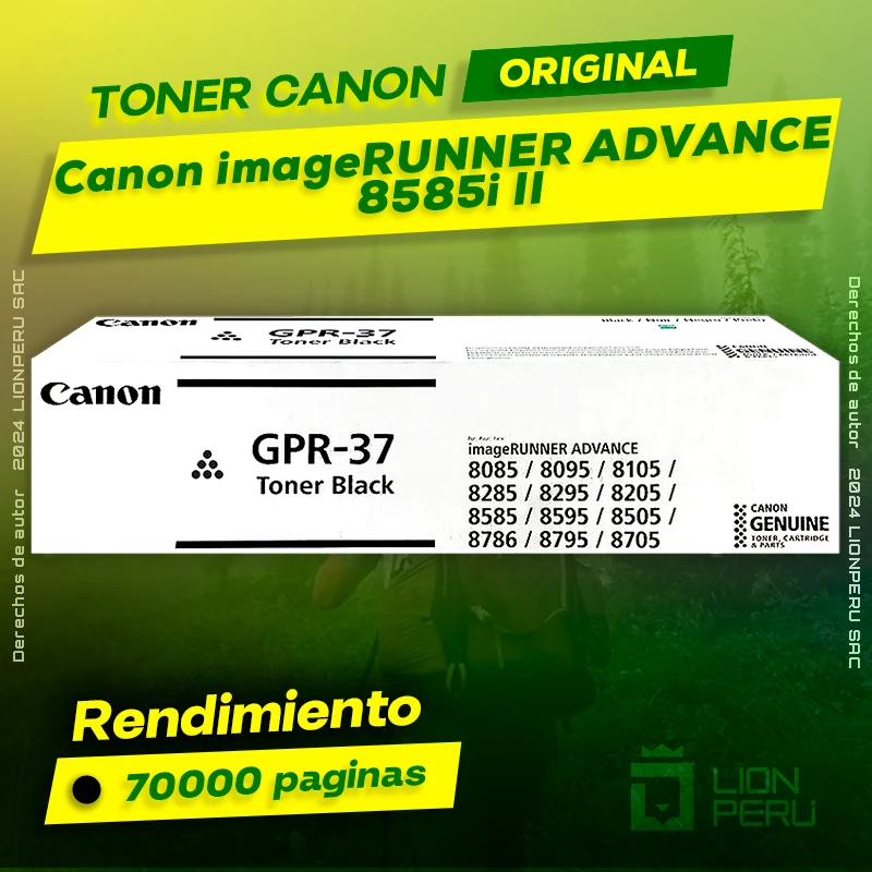 Toner Canon 8585i II imageRUNNER ADVANCE Cartucho Original
