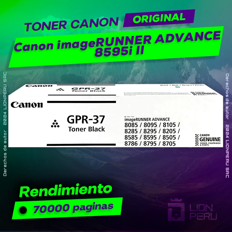 Toner Canon 8595i II imageRUNNER ADVANCE Cartucho Original