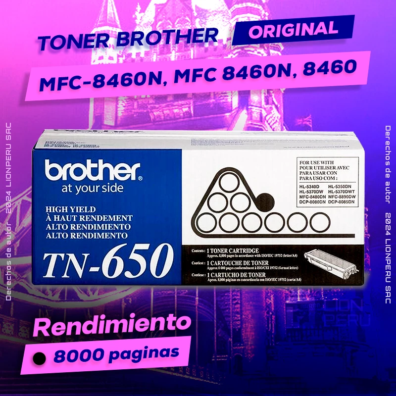 Toner Brother MFC-8460N, MFC 8460N, 8460 Cartucho Original negro, ofrece un rendimiento de Calidad a un super Precio, consigue el tuyo… ¡¡YA!!