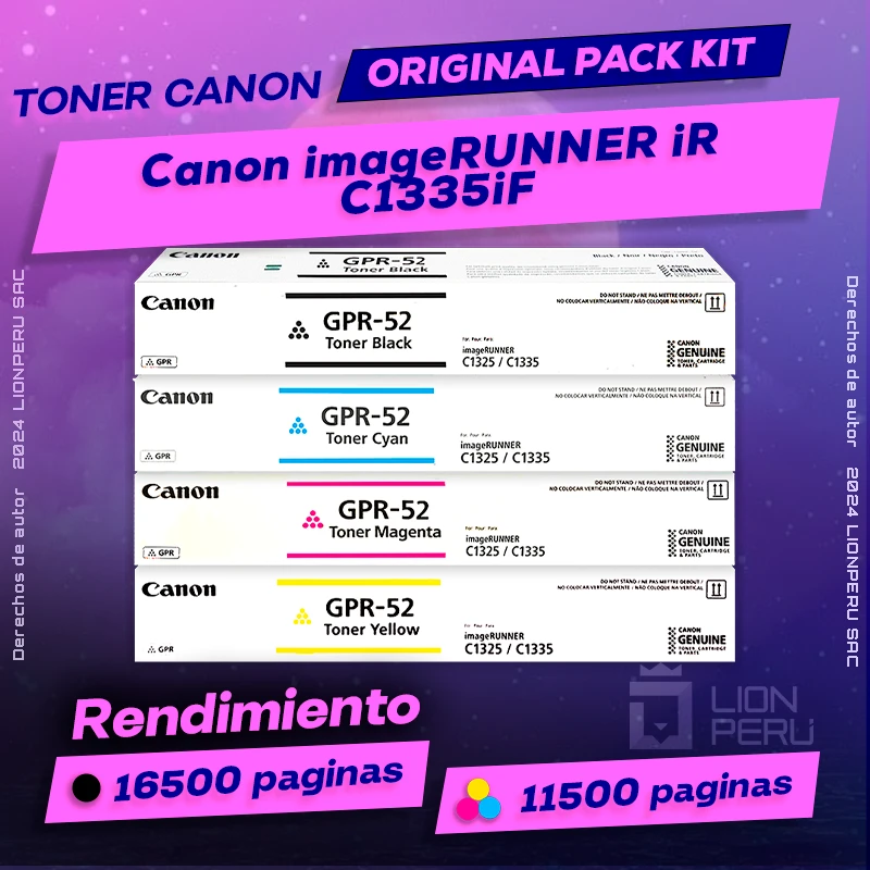 Toner Canon C1335iF imageRUNNER iR Cartucho Original