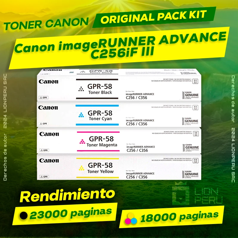 Toner Canon C256iF III imageRUNNER ADVANCE Cartucho Original