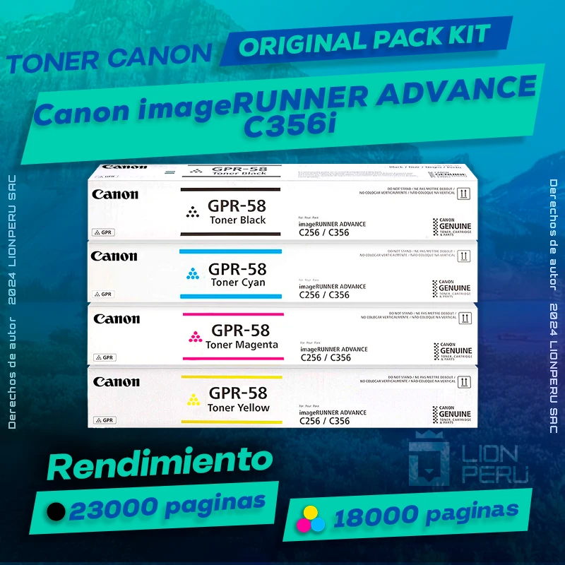 Toner Canon C356i imageRUNNER ADVANCE Cartucho Original