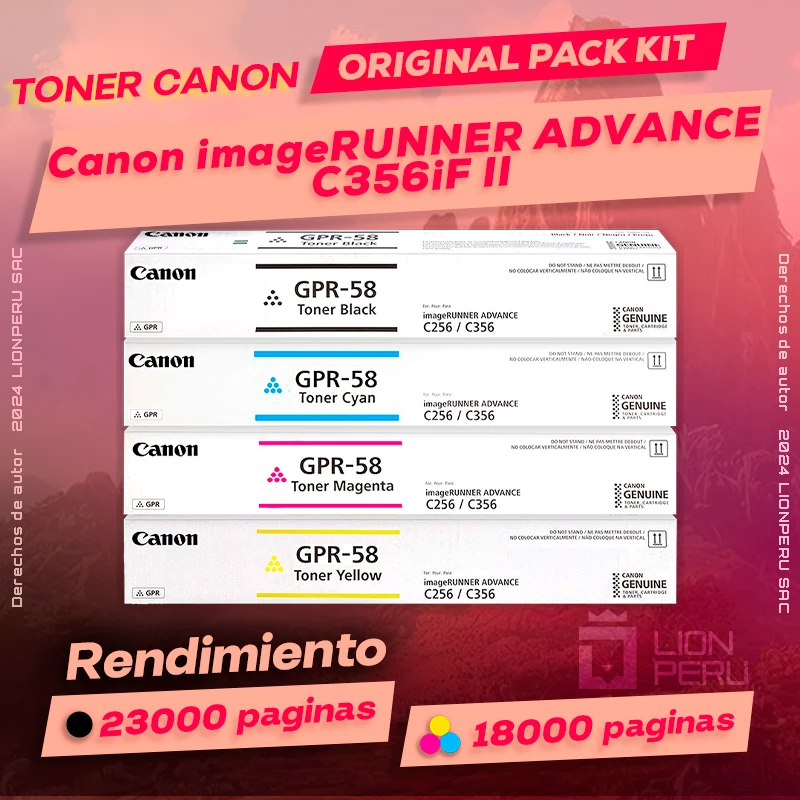 Toner Canon C356iF II imageRUNNER ADVANCE Cartucho Original