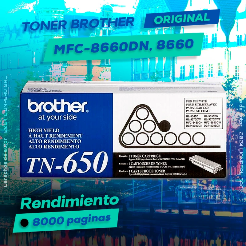 Toner Brother MFC-8660DN, 8660 Cartucho Original negro, ofrece un rendimiento de Calidad a un super Precio, ingresa y consigue el tuyo… ¡¡YA!!
