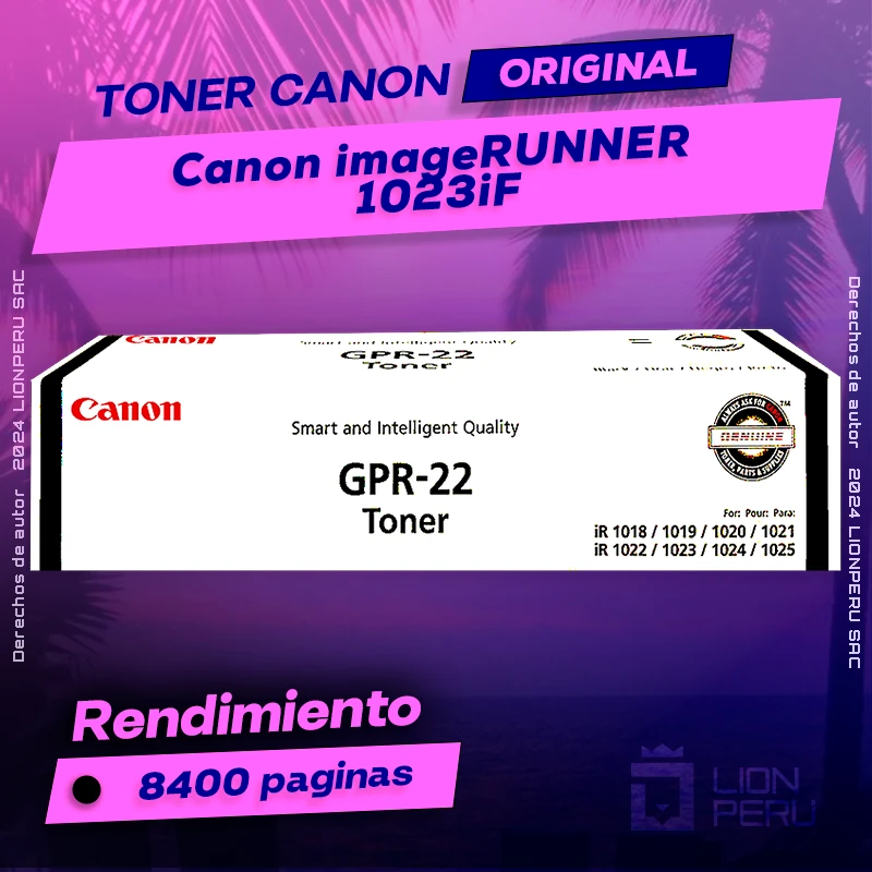Toner Canon 1023iF imageRUNNER Cartucho Original
