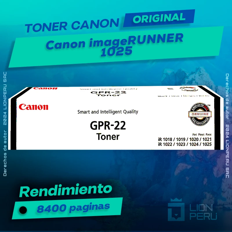 Toner Canon 1025 imageRUNNER Cartucho Original