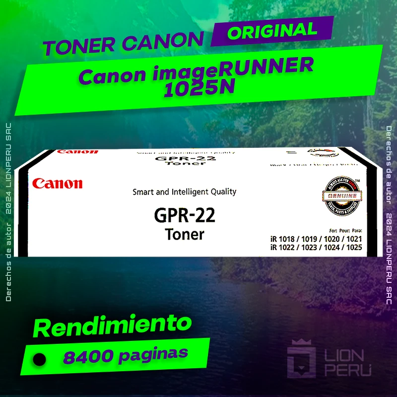 Toner Canon 1025N imageRUNNER Cartucho Original