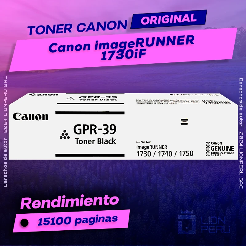 Toner Canon 1730iF imageRUNNER Cartucho Original