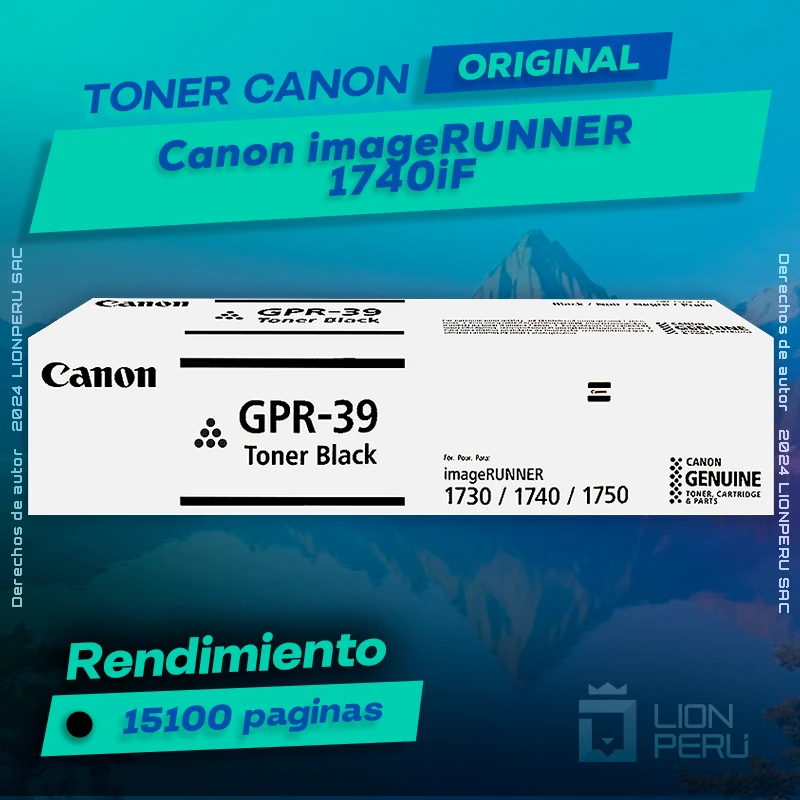 Toner Canon 1740iF imageRUNNER Cartucho Original
