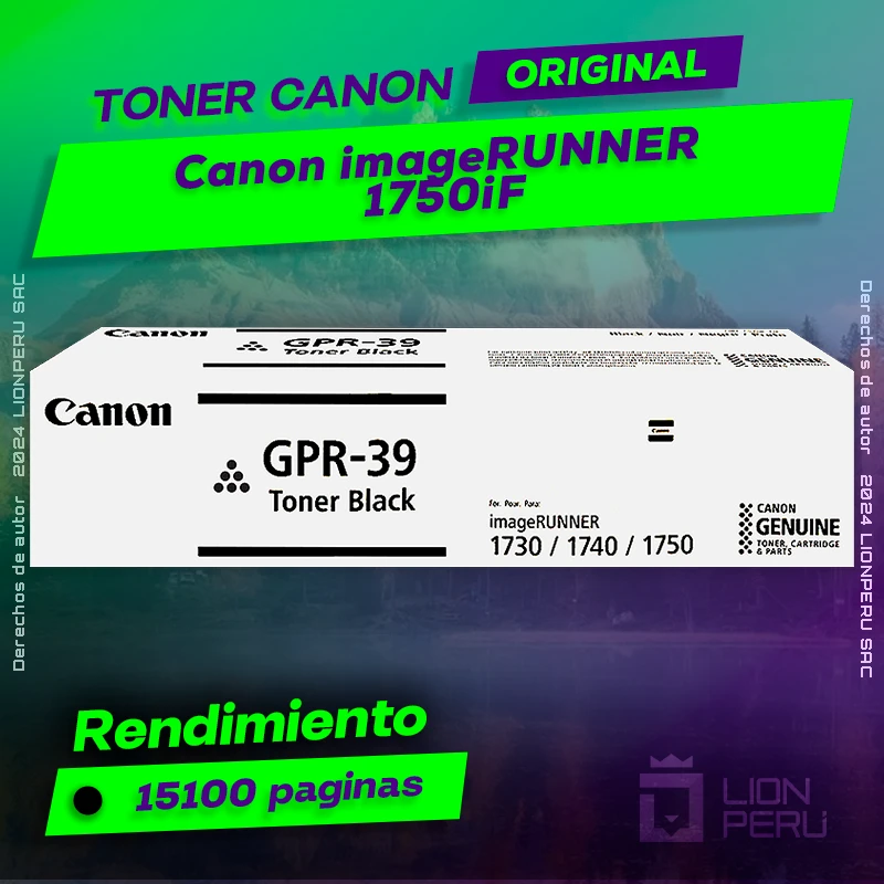 Toner Canon 1750iF imageRUNNER Cartucho Original