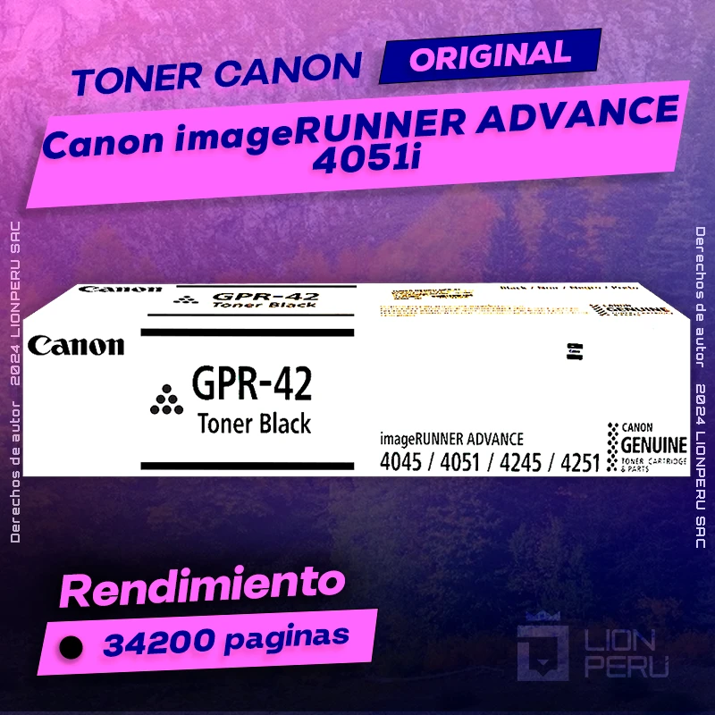 Toner Canon 4051i imageRUNNER ADVANCE Cartucho Original
