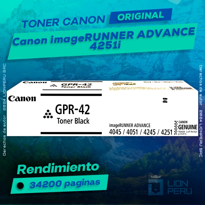 Toner Canon 4251i imageRUNNER ADVANCE Cartucho Original