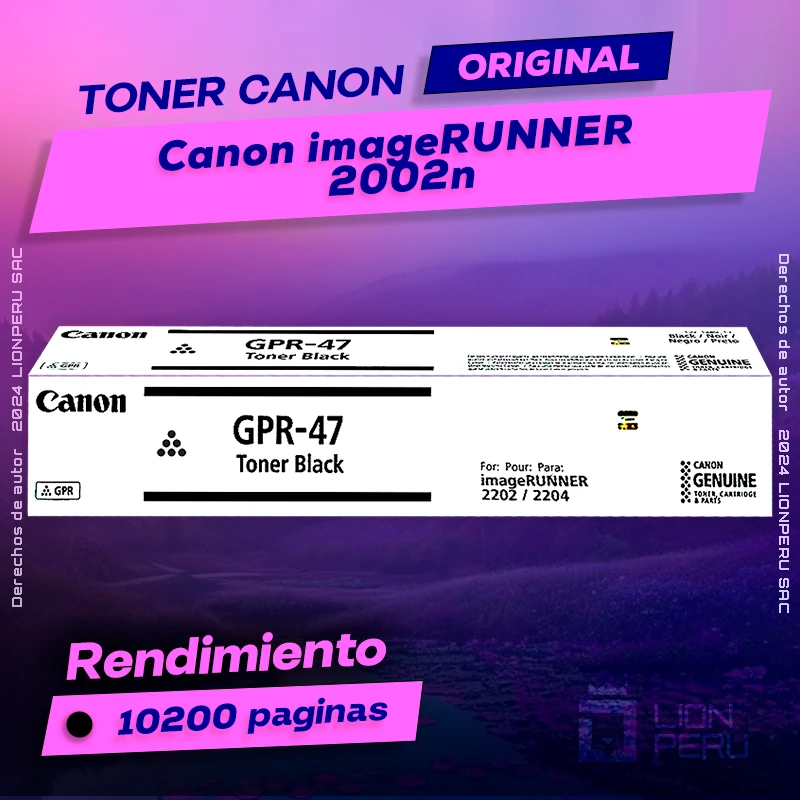 Toner Canon 2002n imageRUNNER Cartucho Original