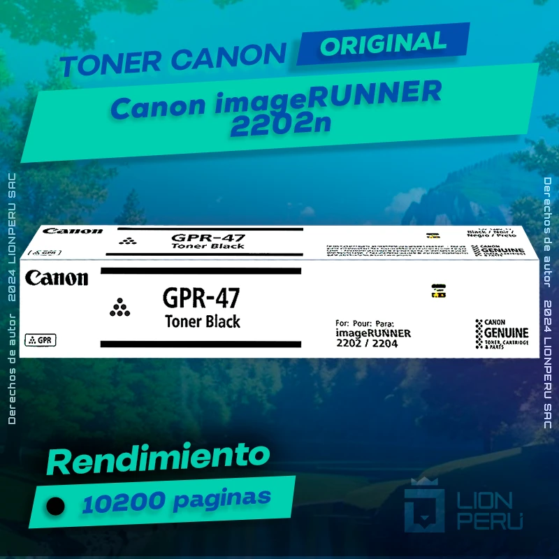 Toner Canon 2202n imageRUNNER Cartucho Original
